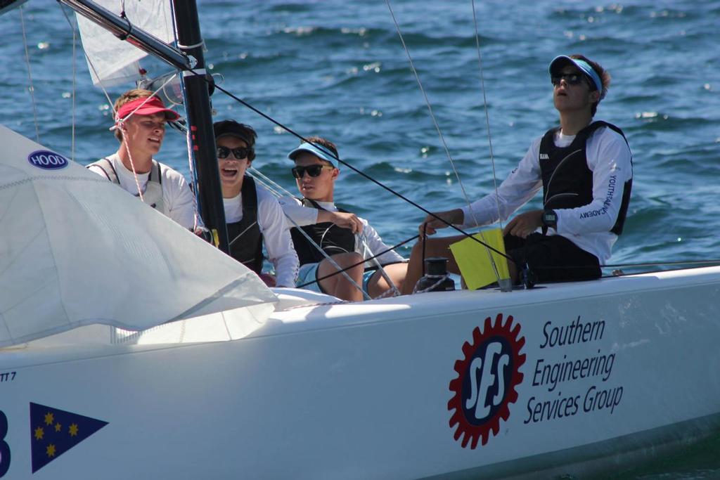 Harry Price’s ISAF Youth Worlds 29er campaign helped his tactics and boat position. © CYCA Staff .